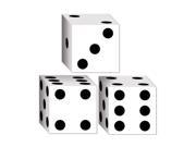 Club Pack of 36 Decorative Casino Dice Party Favor Boxes 3.25