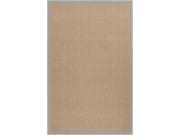 8 x10 Modern Simplicity Beige and Gray Hand Woven Jute Area Throw Rug