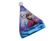 15 Disney Frozen Elsa and Anna Children s Purple Santa Hat with Blue Trim