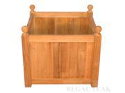23 Natural Teak Outdoor Patio Wooden Mission Planter