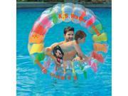 49 Multi Colored Inflatable Kid Ster Swimming Pool Water Wheel Float Toy