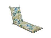 72.5 Nautical Ocean Splash Outdoor Patio Chaise Lounge Cushion