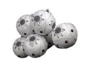 6 December Diamonds White Snowflake Shatterproof Christmas Ball Ornaments 3.75