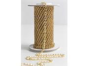 Petite Crystal Diamond Craft Ribbon Trim with Gold Setting 1 8 x 11 Yards