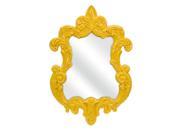 30 Mustard Yellow Elegant Baroque Style Decorative Wall Mirror