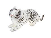 54.75 Lifelike Handcrafted Extra Soft Plush Prowling White Tiger Stuffed Animal