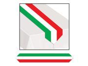 Club Pack of 12 Festive Italian Red White Green Table Runner 6