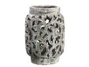 9 Antique Style Distressed Paisley Hurricane Candle Holder