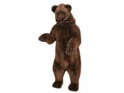 74 Lifelike Handcrafted Extra Soft Plush Rearing Grizzly Bear Stuffed Animal