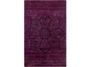 3.25 x 5.25 Antheias Medley Violet and Royal Purple Hand Tufted Wool Area Throw Rug