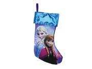 17.5 Blue and Purple Elsa and Anna Disney Frozen Christmas Stocking