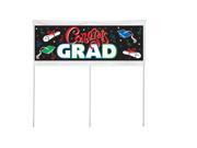 Pack of 6 Congrats Grad Graduation Outdoor Garden Yard Banner Party Decorations 48