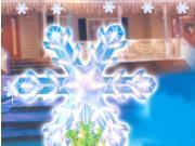 15 Random Twinkle Lighted Christmas Snowflake 3 D Tree Topper or Pathway Marker