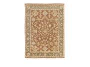 12 x 15 Delave Beige Ivy Brick Hand Knotted New Zealand Wool Area Throw Rug