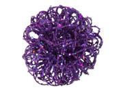 4.75 Sparkling Purple Passion Curly Ball Christmas Ornament
