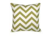 17.75 Mainstays White and Green Apple Embroidered Chevron Square Decorative Throw Pillow