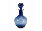 16 Large Cobalt Blue Unique Decorative Bubble Glass Bottle with Lid