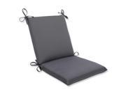 36.5 Sunbrella Charcoal Gray Outdoor Patio Squared Chair Cushion