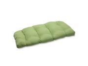 44 Sunbrella Asparagus Green Outdoor Patio Wicker Loveseat Cushion