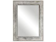 64 Hand Forged Distressed Rust Gray with Aged Gray Wash Rectangular Wall Mirror