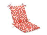 36.5 Laberintos Mango Orange and White Outdoor Patio Chair Cushion