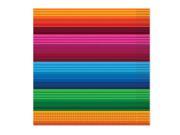 Club Pack of 192 Colorful Striped Fiesta 2 Ply Luncheon Napkins