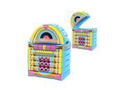 Pack of 6 Sky Blue and Yellow Inflatable Jukebox Novelty Cooler 30.5