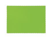 Club Pack of 600 Solid Fresh Lime Disposable Table Placemats 13.5