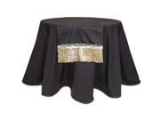 Pack of 3 Rich Brown with Faux Fur Trim Table Runners 70