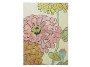Pack of 2 Colorful Zinnia Garden Floral Burlap Hanging Wall Art Panels
