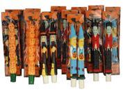 Pack of 144 Halloween Witch Scarecrow Pumpkin and Frankenstein Taper Candles