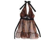 Pack of 2 Haunted Halloween Black and Orange Ruffled Spider Web Chef s Aprons