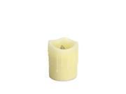 Pack of 6 Ivory Honeycomb Dripping Wax Flameless LED Lighted Pillar Candles with Timers 4