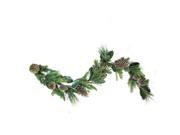 6 x 7 Monalisa Mixed Pine with Large Pine Cones and Foliage Christmas Garland Unlit