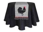 Pack of 2 Cotton and Polyester Rooster Table Runners 70