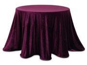Set of 2 Decorative Purple Sparkling Velour Round Tablecloths 96
