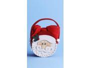 8 Santa Claus Basket Pouch Filled with Christmas Red Guest Hand Towels