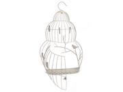 27 Birdcage Hanging Elegant Style Wall Piece with Clips and Birds