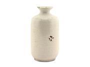 Club Pack of 12 White Rustic Style Decorative Flower Vase 4 x 8