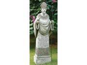 26.5 Joseph s Studio Saint Patrick with Irish Prayer Religous Outdoor Garden Statue