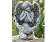 13.25 Joseph s Studio Cherub Angel with Bird Feeder Wings Outdoor Garden Statue