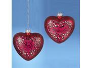 4.25 Hand Crafted Glass Sex and the City Hello Lover Heart Christmas Ornament