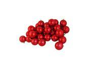 12ct Shiny Red Hot Shatterproof Christmas Ball Ornaments 4 100mm