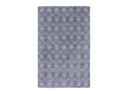8 x 10 Orbicular Impressions Icy Gray and Night Sky Black Hand Tufted Area Throw Rug