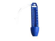 6.5 Blue and White Economy Easy Read Swimming Pool Thermometer with Cord