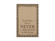 28 x 18 Downton Abbey Life Never a Dull Moment Brown Decorative Damask Kitchen Dish Tea Towel
