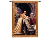 Lady Messenger Cotton Woven Wall Art Hanging Tapestry 35 x 26