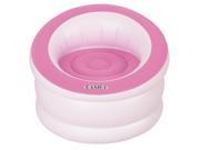 35 White and Flamingo Pink Indoor Outdoor Inflatable Easigo Chair