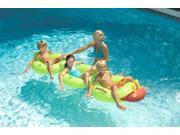 88 Water Sports Inflatable Green and Red Centipede Lounge Ride On Swimming Pool Float