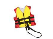 USCG Approved Water or Swimming Pool Red and Yellow Child Life Vest for Boys Up to 50lbs